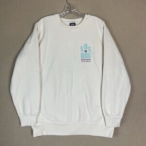 SNS Sweatshirt Mens Large Microcosmos Research Bug Cream Graphic EUC
